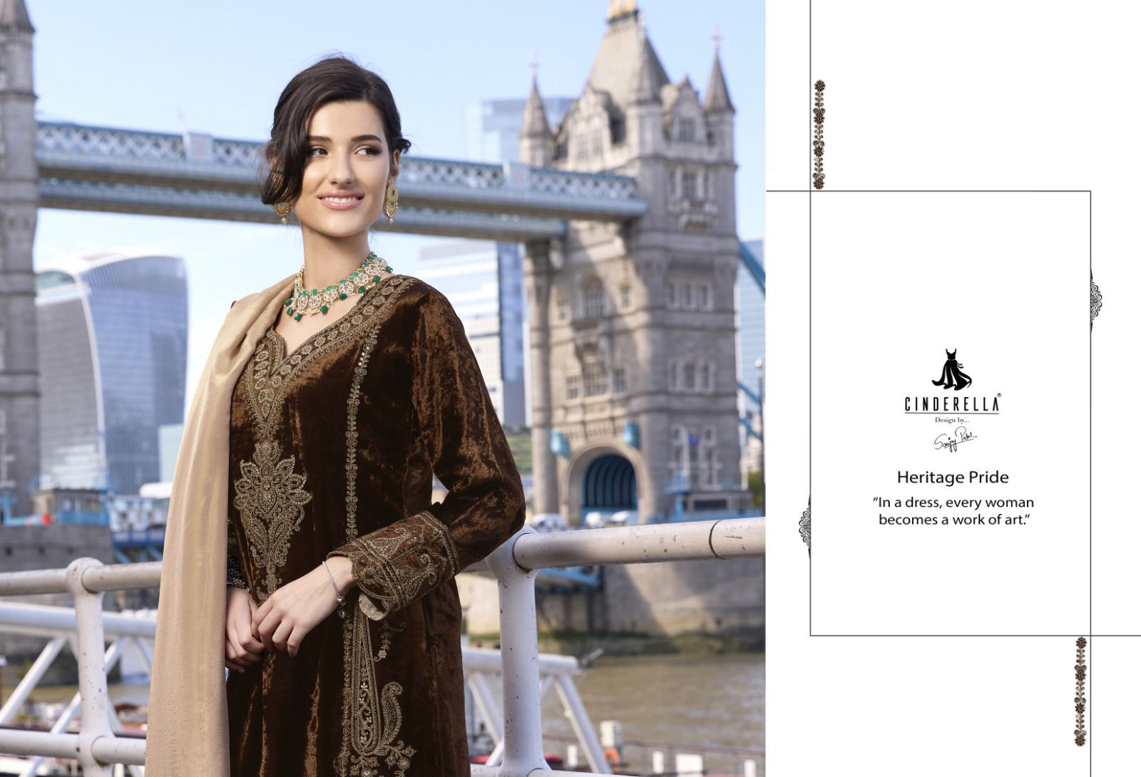 Fashion And Fairy By Cindrella Embroidery Velvet Slawar Kameez Wholesale Online